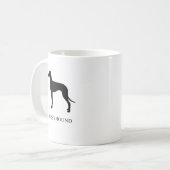 Windhund Kaffeetasse (Vorderseite Links)