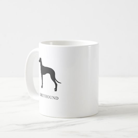 Windhund Kaffeetasse (Vorderseite Links)