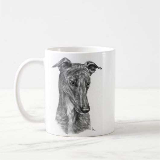 Windhund Kaffeetasse (Links)