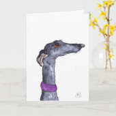 WINDHUND KARTE (Gelbe Blume)