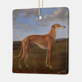 Windhund Keramikornament (Links)