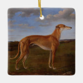 Windhund Keramikornament (Vorderseite)
