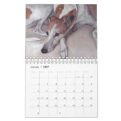 Windhund-Kunst-Kalender 2019 durch Charlotte Kalender (Jan 2027)