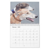 Windhund-Kunst-Kalender 2019 durch Charlotte Kalender (Feb 2027)