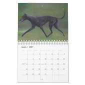 Windhund-Kunst-Kalender 2019 durch Charlotte Kalender (Mär 2027)
