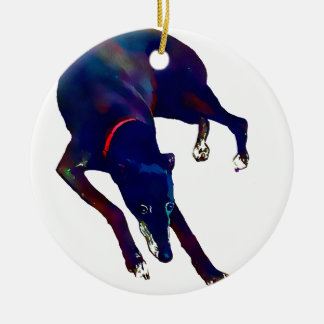 Windhund-Kunst Keramik Ornament