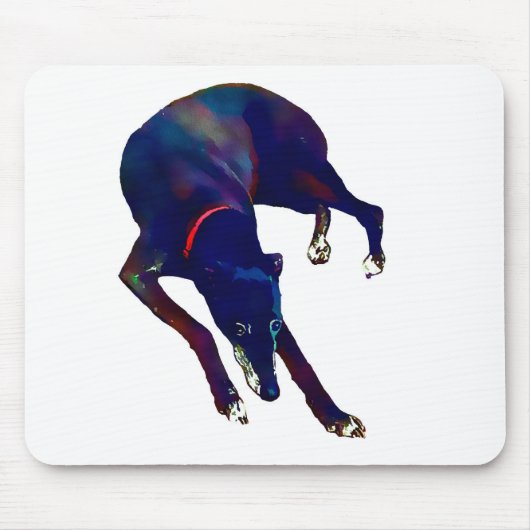 Windhund-Kunst Mousepad (Vorne)