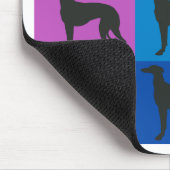 Windhund-Kunst Mousepad (Ecke)