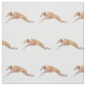 Windhund-laufender Hundekunst-Gewebe Stoff (Muster)