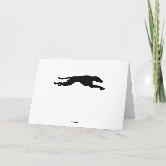 Windhund-Liebe Karte (Rückseite)