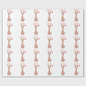 Windhund liebe Sankt…. Geschenkpapier (Flach)