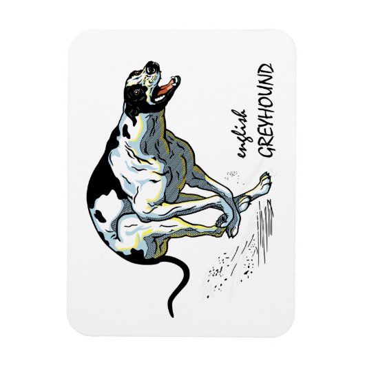 Windhund Magnet (Vertikal)