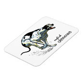 Windhund Magnet (Linke Seite)