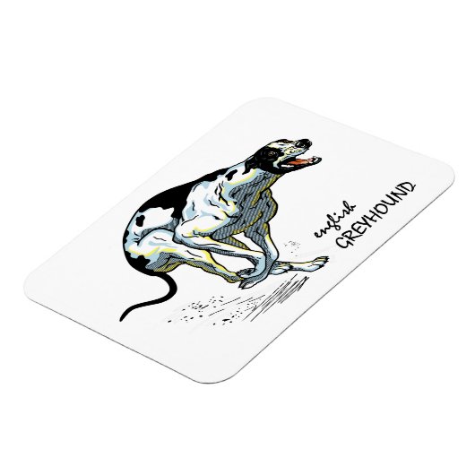 Windhund Magnet (Linke Seite)