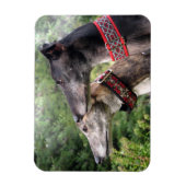 Windhund-Magnet von Alice und Shadow Magnet (Vertikal)
