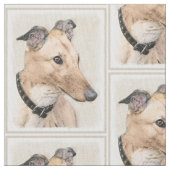 Windhund-Malerei - niedliche ursprüngliche Stoff (Nahaufnahme)