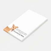 Windhund-Mama-Post-Itanmerkungen Post-it Klebezettel (angewinkelt)