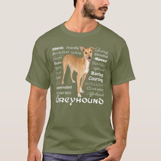 Windhund-Merkmal-T - Shirt (Vorderseite)