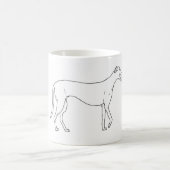 Windhund Pawprint Tasse (Mittel)