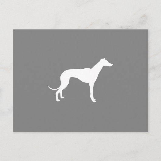 Windhund Postkarte (Vorderseite)