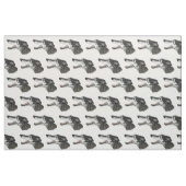 Windhund-Profil-Hundekunst-Gewebe Stoff (Fat Quarter (45,7 x 55,9 cm))