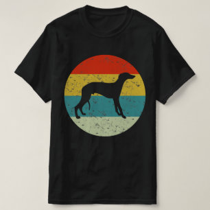 Windhund Retro Vintage Silhouette 70er T-Shirt