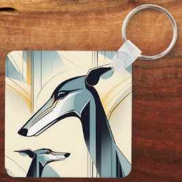 Windhund Schlüsselanhänger