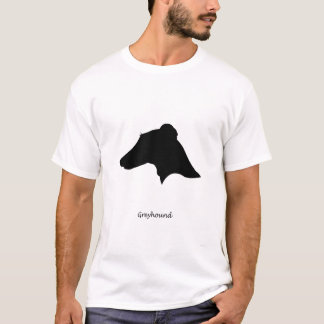 Windhund - schwarze Silhouette T-Shirt