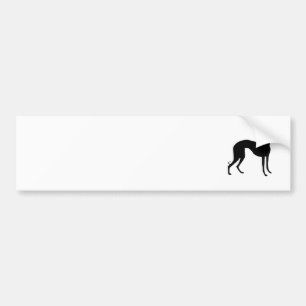 Windhund-Silhouette Autoaufkleber