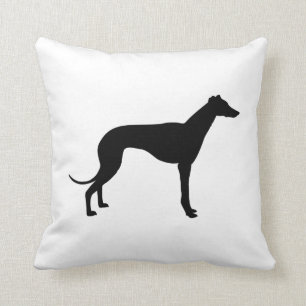 Windhund-Silhouette Kissen