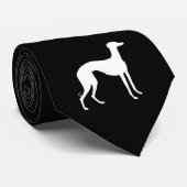 Windhund-Silhouette Krawatte (Gerollt)