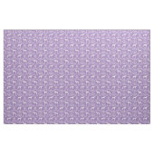 Windhund Silhouette lila Blumenbeete Stoff (Fat Quarter (45,7 x 55,9 cm))
