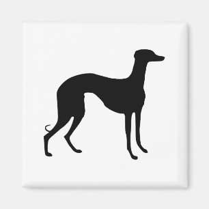 Windhund-Silhouette Magnet