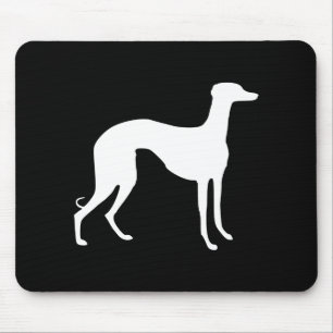 Windhund-Silhouette Mousepad