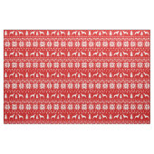 Windhund-Silhouette-Weihnachtsmuster Stoff (Fat Quarter (45,7 x 55,9 cm))