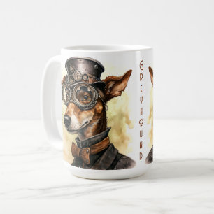 Windhund-Steampunk-Hund Kaffeetasse