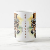 Windhund-Steampunk-Hund Kaffeetasse (Mittel)