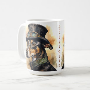 Windhund-Steampunk-Hund Kaffeetasse