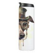 Windhund-Steampunk-Hund Thermosbecher (Nach rechts gedreht)