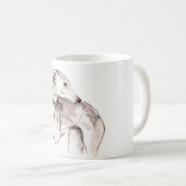 Windhund-Tasse Kaffeetasse (VorderseiteRechts)