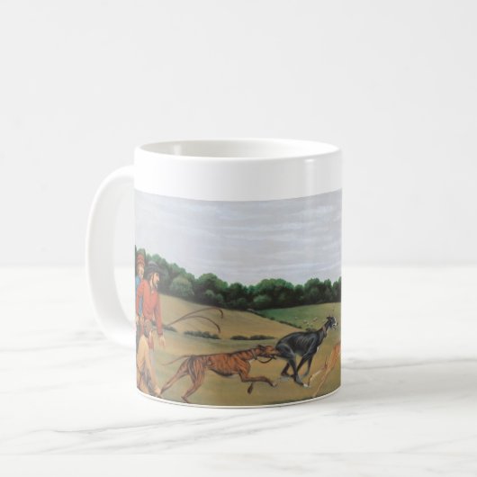 Windhund-Tasse Kaffeetasse (Vorderseite Links)