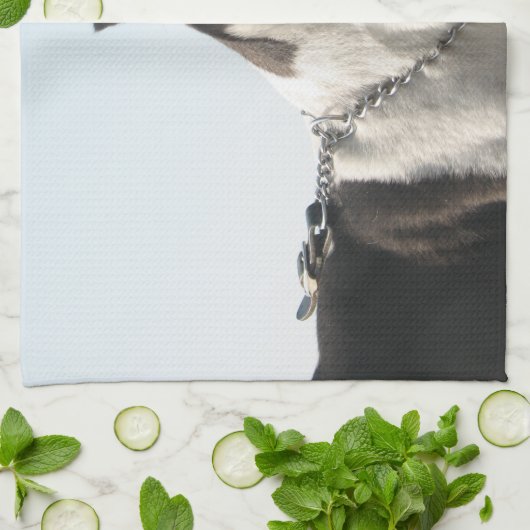 Windhund teatowel - hübscher Junge P4 Handtuch (Gefaltet)