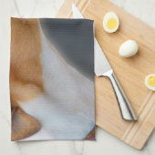 Windhund teatowel - hübsches Mädchen P2 Geschirrtuch (Viertel Falte)