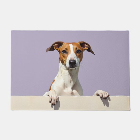 Windhund-Türmatte Kunst Fußmatte (Vorderseite)