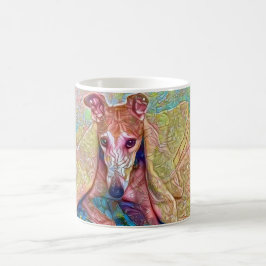 Windhund u. Decken Kaffeetasse
