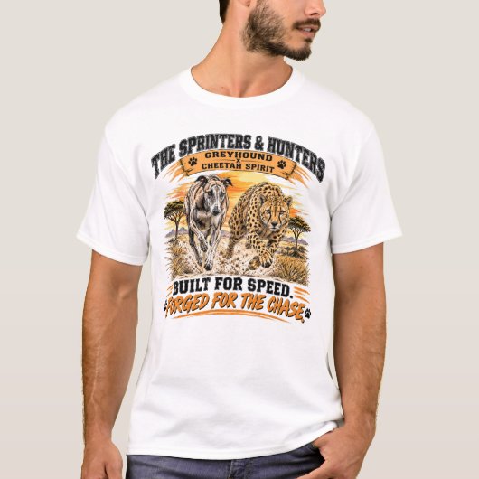 Windhund und Gepard T-Shirt (Vorderseite)