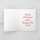 "Windhund-und Sankt" Hundekunst-Weihnachtskarte Feiertagskarte (Innenseite)