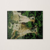 Windhund-und Welpen-Hundepuzzlespiel Puzzle (Horizontal)