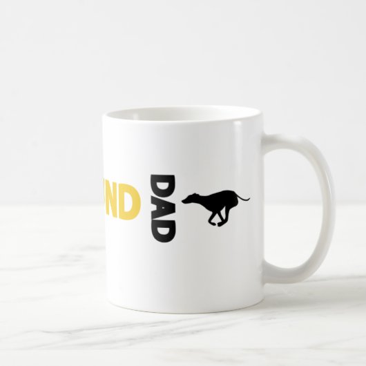 Windhund-Vater Kaffeetasse (Rechts)