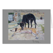 Windhund verfolgt landschaftliche (Vorderseite (Horizontal))